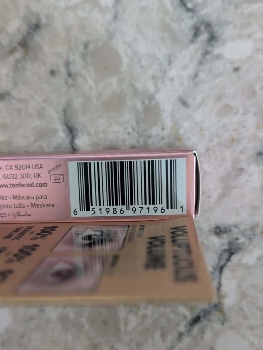 Too Faced Better Than Sex Mascara Pink and Gold Packaging